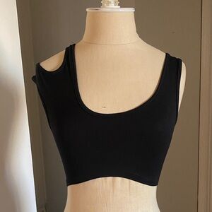Emma & Sam Black One-Shoulder Top